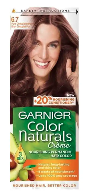 GARNIER COLOR NATURALS CREME 6.7 60ML - Pure Chocolate Brown