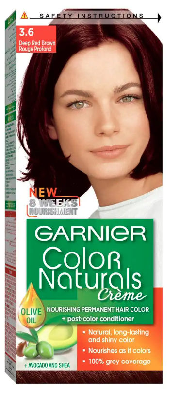 Garnier Hair Color Deep Red Brown 3.6