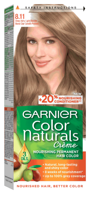 GARNIER COLOR CREME HAIR 8.11 DEEP ASHY LIGHT BLONDE 40ML