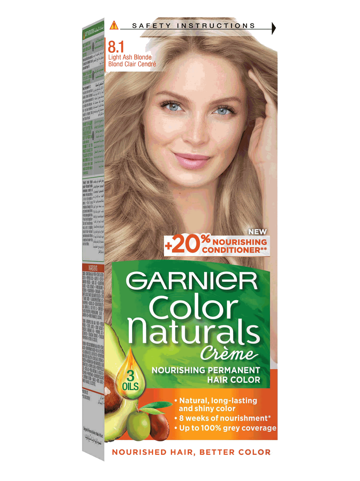 GARNIER COLOR CREAM COLOR NATURALS CREME 8.1 40ML - Light Ash Blonde
