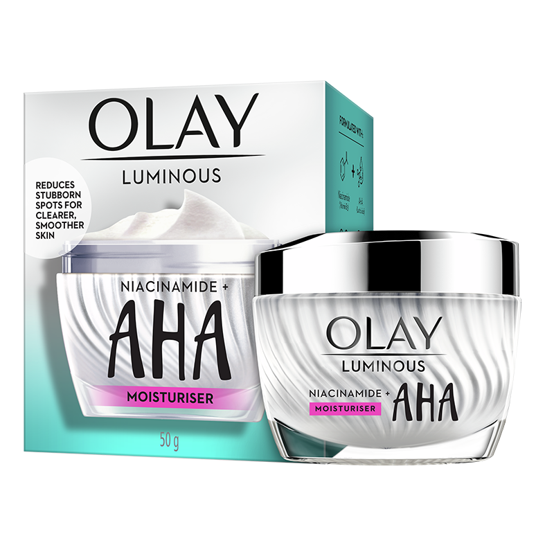Olay Luminous Niacinamide + Aha Face Cream Moisturiser 50G