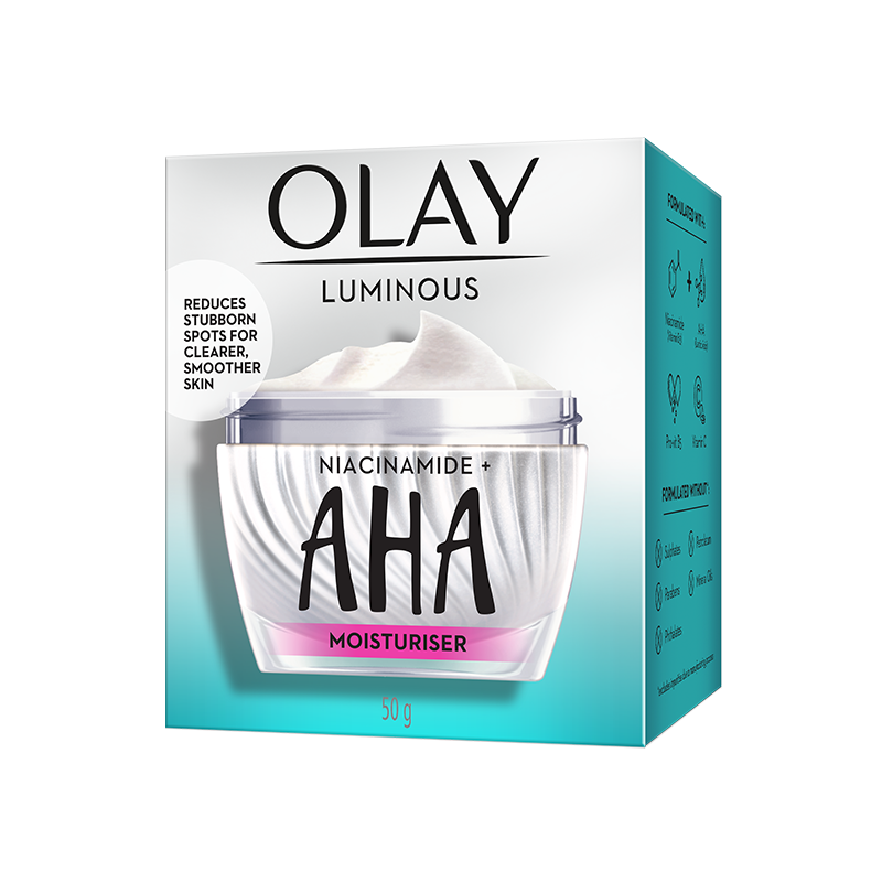 Olay Luminous Niacinamide + Aha Face Cream Moisturiser 50G