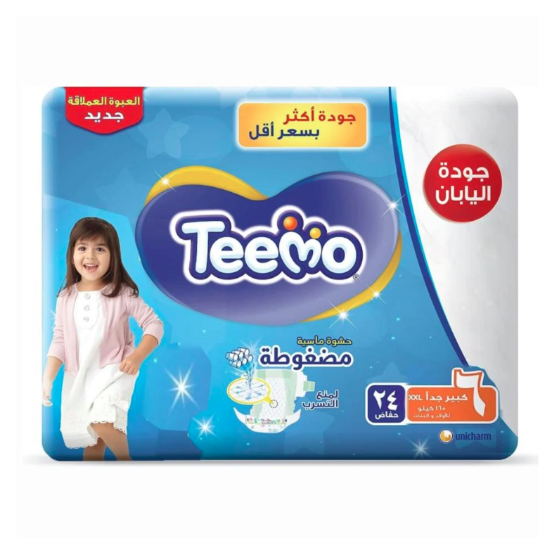 TEEMO DIAPER JUNIOR SIZE 6 - 24 Pieces