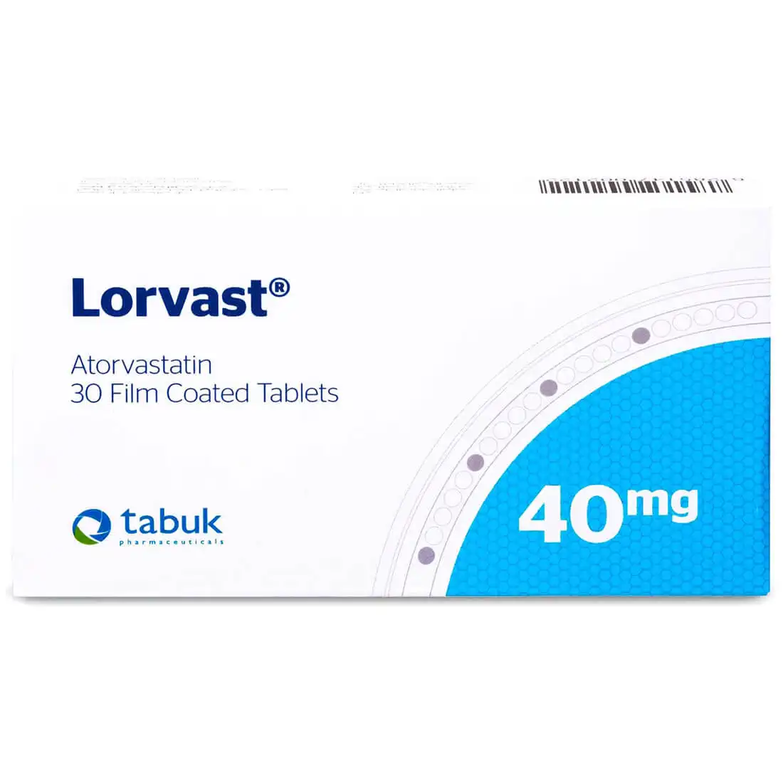 Lorvast 40Mg 30 Tablets